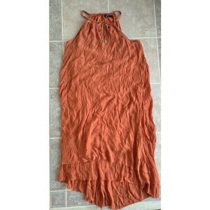 New with Damage!  mlle Gabrielle Burnt Orange dress full Dress‎ Size 3X